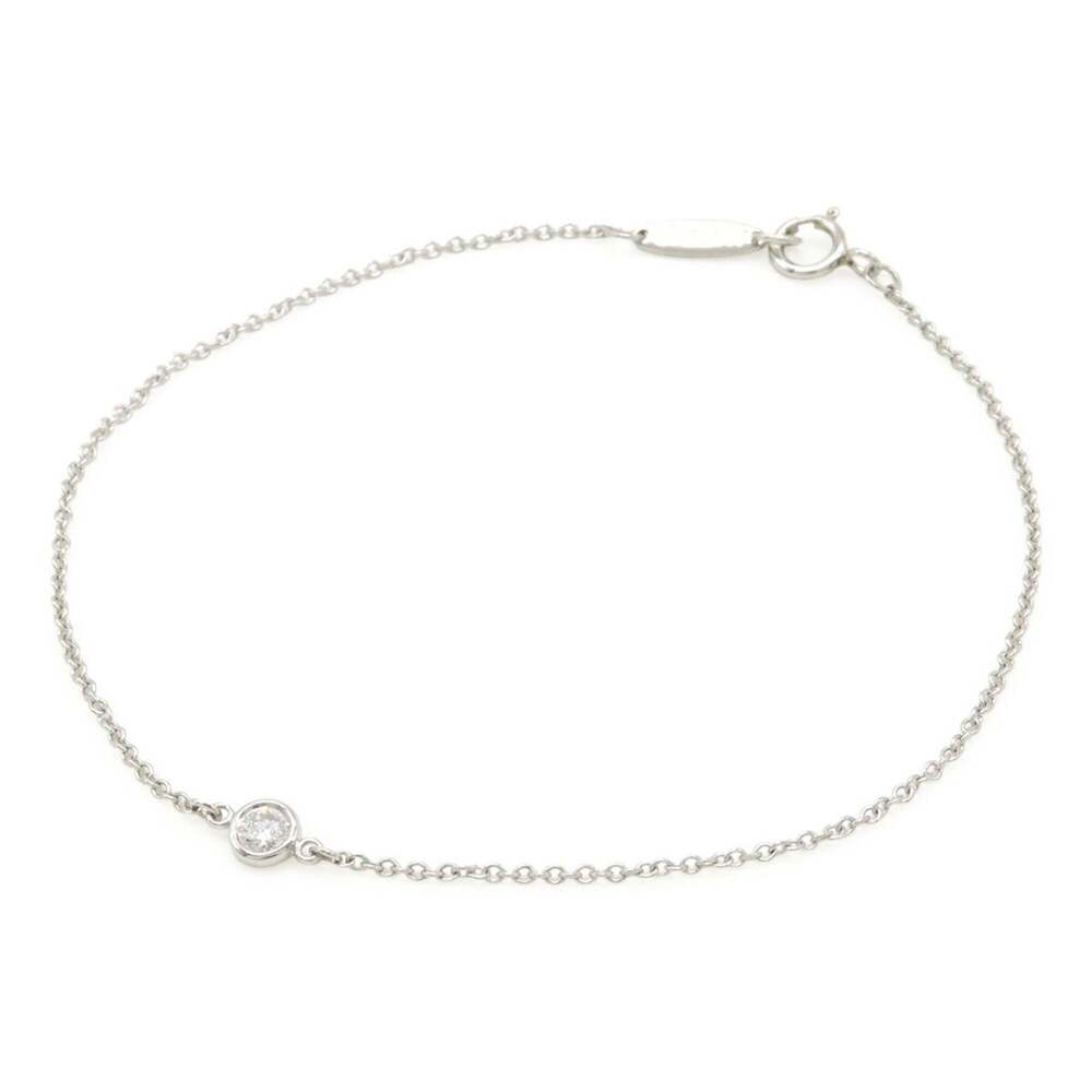 TIFFANY Authentic Silver Diamond Charm Bracelet - Picture 2 of 6